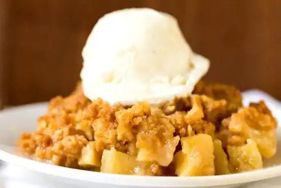 Almond-Apple Crisp