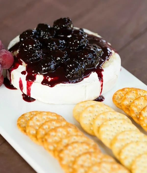 Baked Brie plus Blackberry Compote