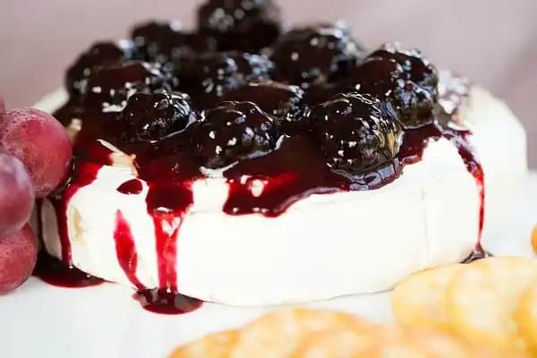 Baked Brie plus Blackberry Compote