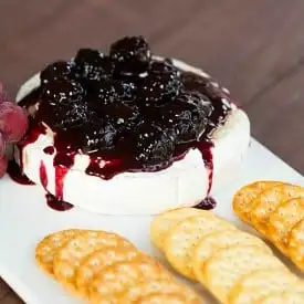 Baked Brie plus Blackberry Compote
