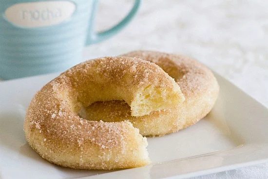Baked Doughnuts plus Cinnamon-Sugar