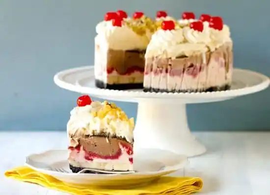 Banana Split Ice Cream Cake