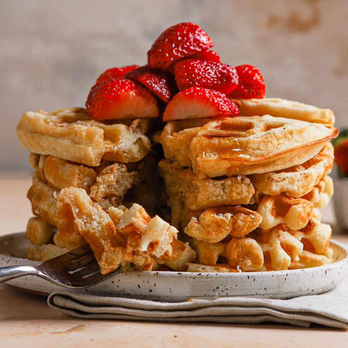 Light and Crispy Belgian Waffles