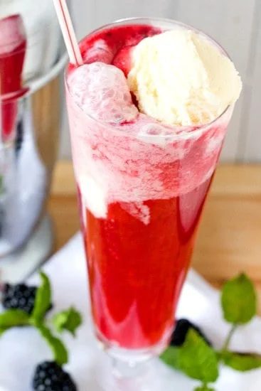 Blackberry Gin Fizz Float