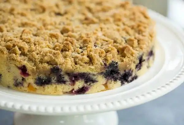 Blueberry-Peach Coffee Cake