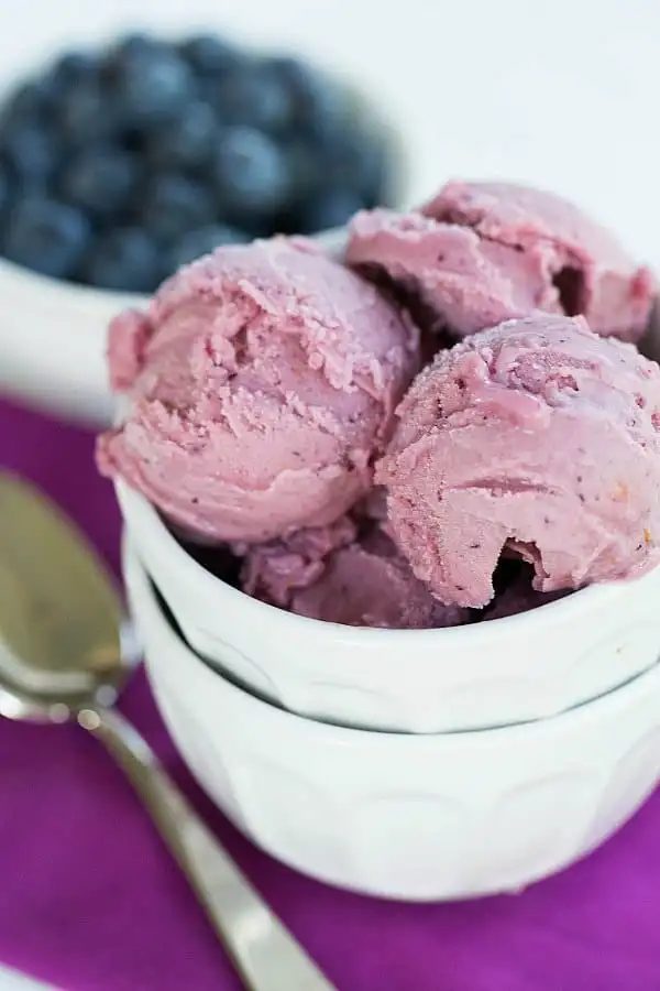 Blueberry Buttermilk Sherbet