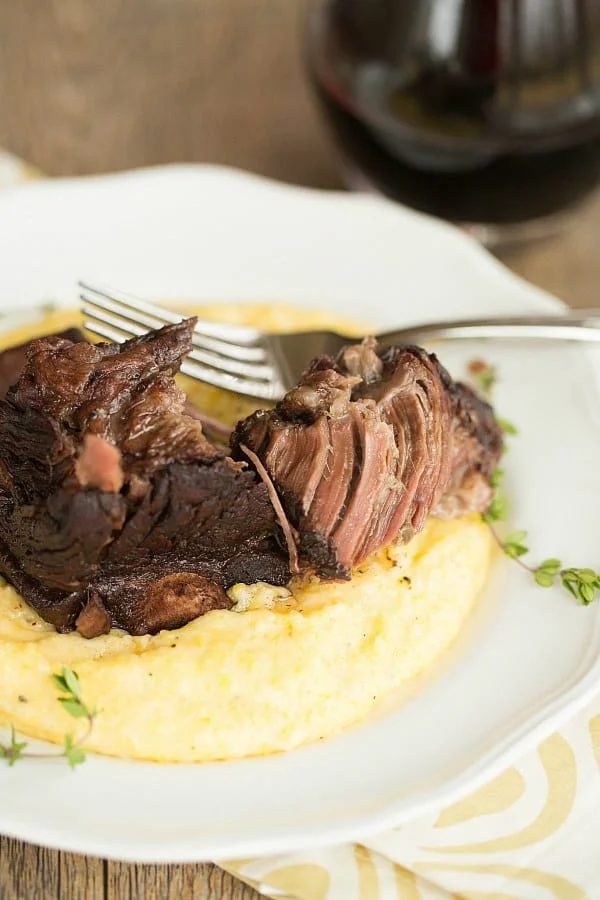Braised Short Ribs plus Cheesy Grits (Slow Cooker)