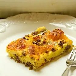 Breakfast Sausage, Egg & Cheese Casserole