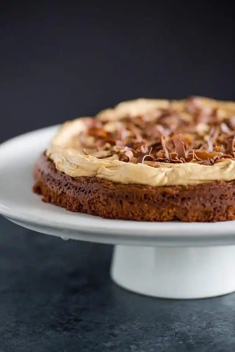 Brownie Cake plus Cookie Butter Frosting