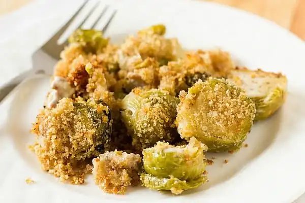 Brussels Sprouts and Bacon Gratin