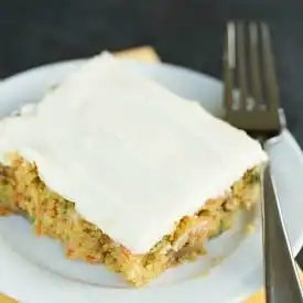 Carrot-Zucchini Bars plus Cream Cheese Icing