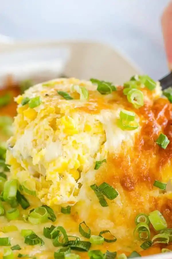This is our best cheesy corn casserole yet - tons of corn flavor and cheesy! Reliable for holiday side dishes or summer picnics.
