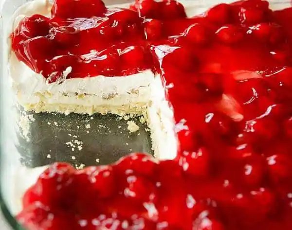 Fran’s No-Bake Cherry & Walnut Cheesecake