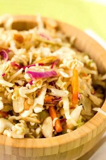 Chinese Coleslaw - A straightforward side dish reliable for summer picnics or light lunches!
