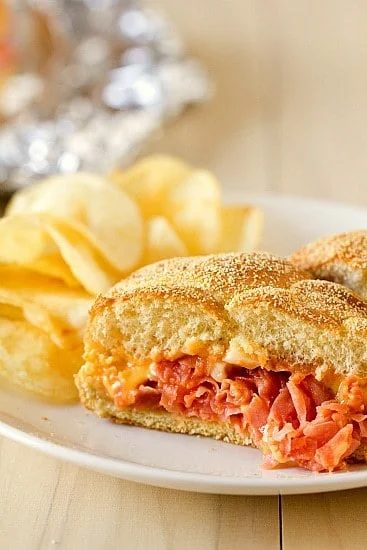 Chipped Ham BBQ Sandwiches