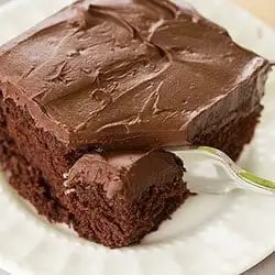 Chocolate Cake, served with Whipped Mocha Ganache Frosting