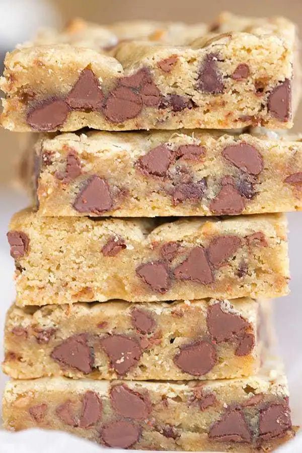 Salted Chocolate Chip and Toffee Blondies