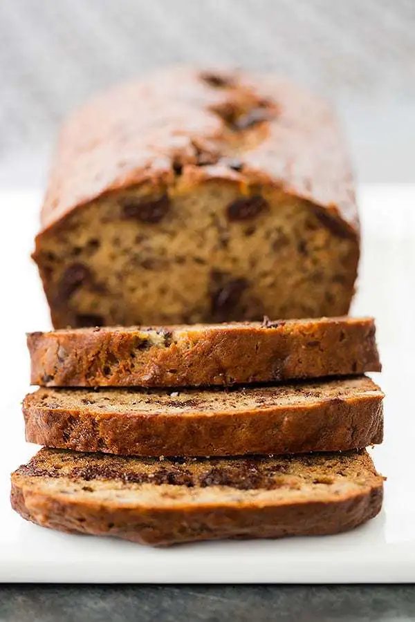 Dark Chocolate Chip & Walnut Banana Bread