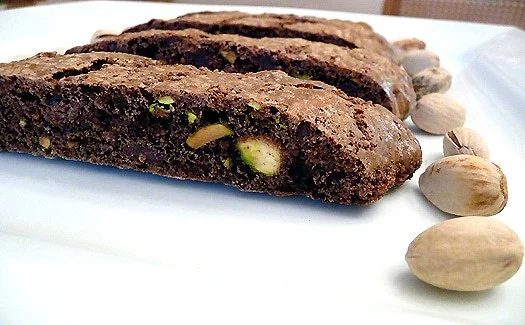 Chocolate-Pistachio Biscotti