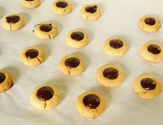 Chocolate Thumbprint Cookies