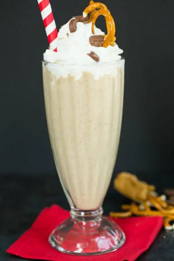 Pretzel, Peanut Butter & Chocolate Malted Milkshake