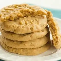 Chunky, Chewy Peanut Butter Cookies