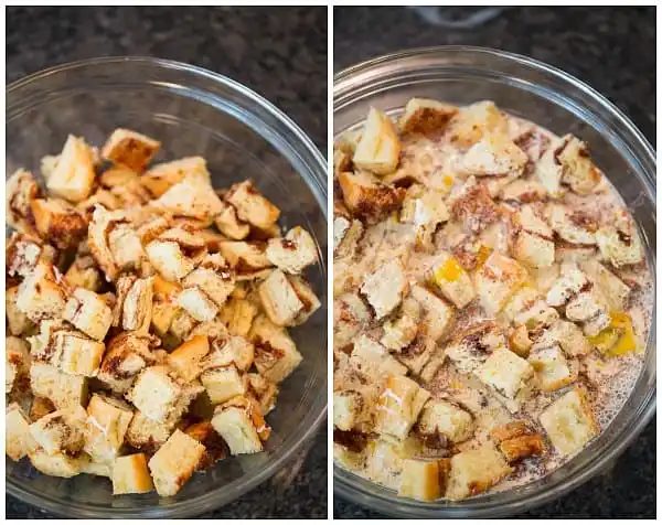 Cinnamon Roll Bread Pudding Breakfast Casserole