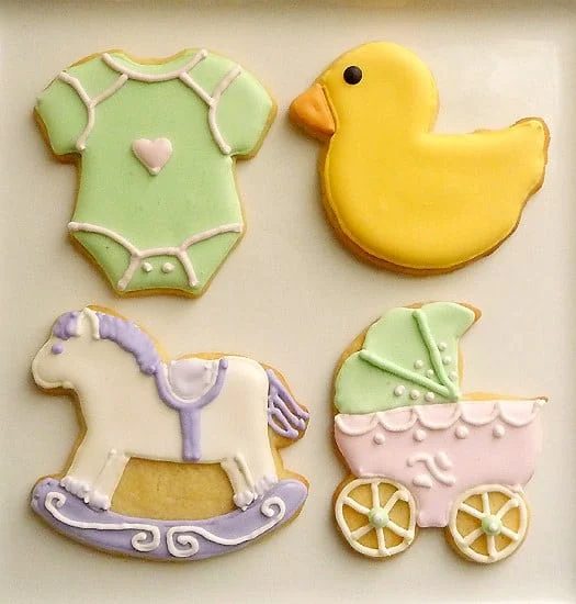 Classic Baby Shower Cookies