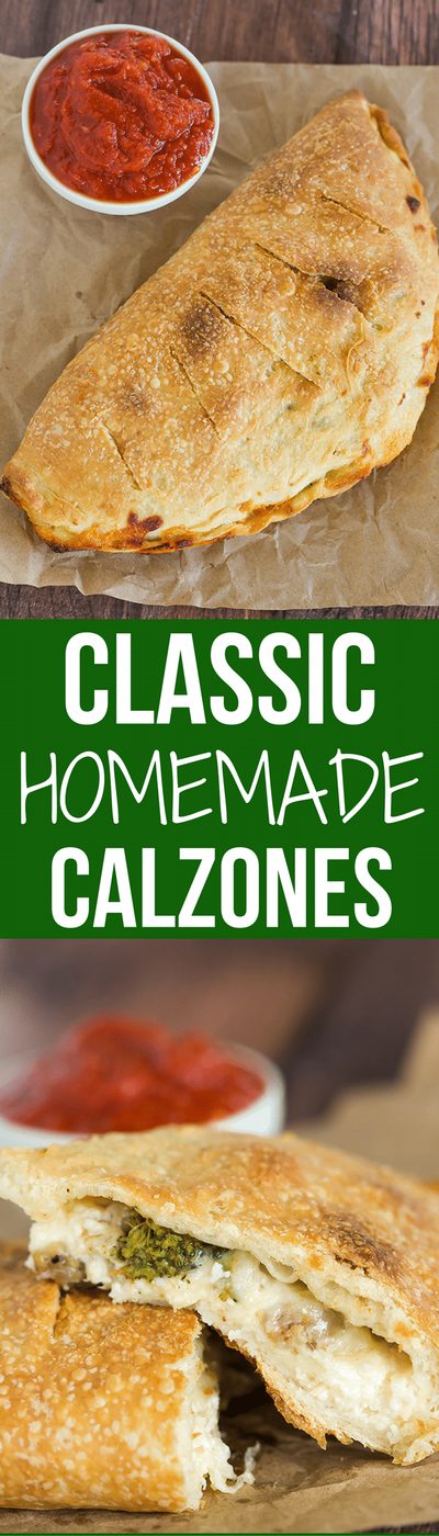 Simple, classic calzones made from A straightforward pizza dough and with an unlimited assortment of filling possibilities!