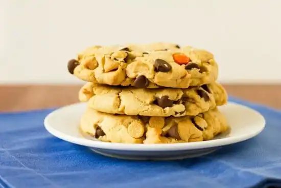 Colossal Reese’s Pieces Chocolate Chip Cookies