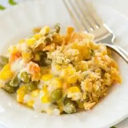 Aunt Vicki’s Corn & Mixed Vegetable Casserole
