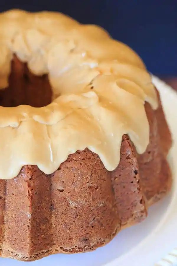 Cranberry-Pecan Pound Cake plus Praline Frosting