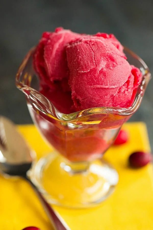 Cranberry Sorbet