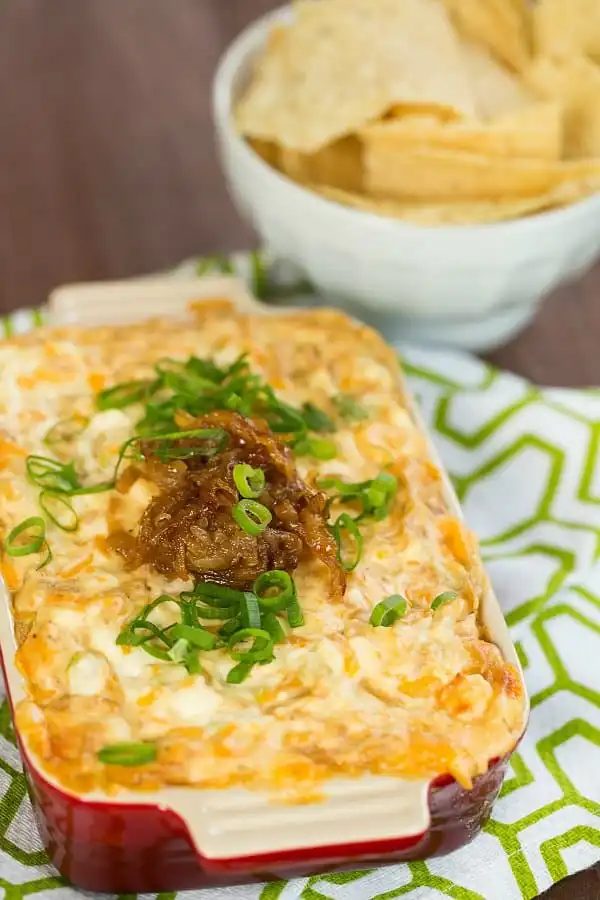 Caramelized Onion & Roasted Garlic Dip, creamy