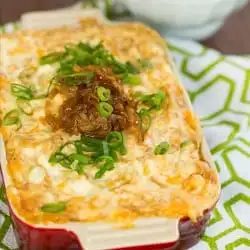 Caramelized Onion & Roasted Garlic Dip, creamy