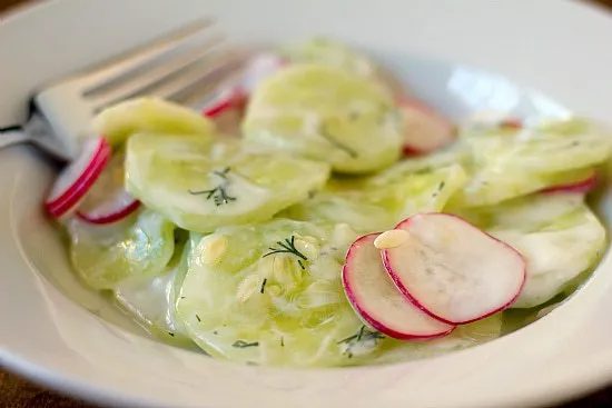 Creamy Cucumber Salad