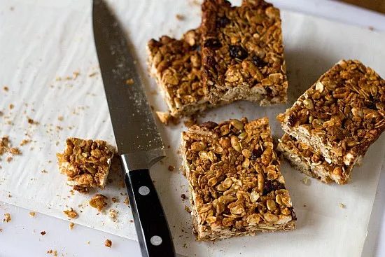 Good-for-You Granola Bars, crisp