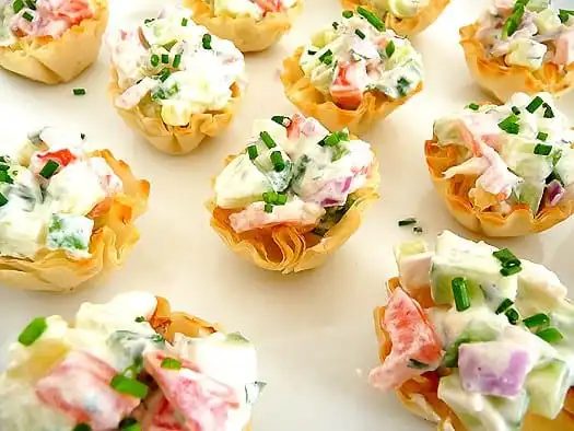 Cucumber-Tomato Bruschetta Appetizer