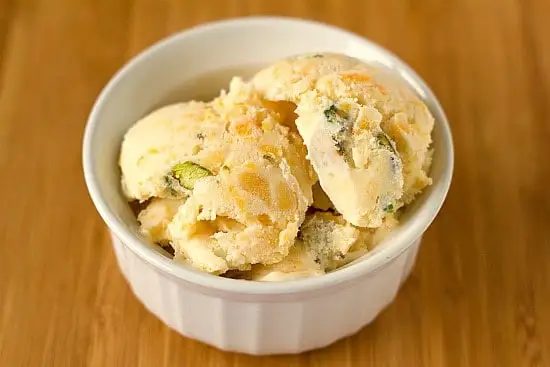 Dried Apricot-Pistachio Ice Cream