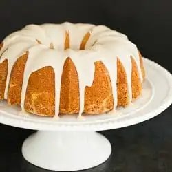 Eggnog Bundt Cake plus Rum Icing