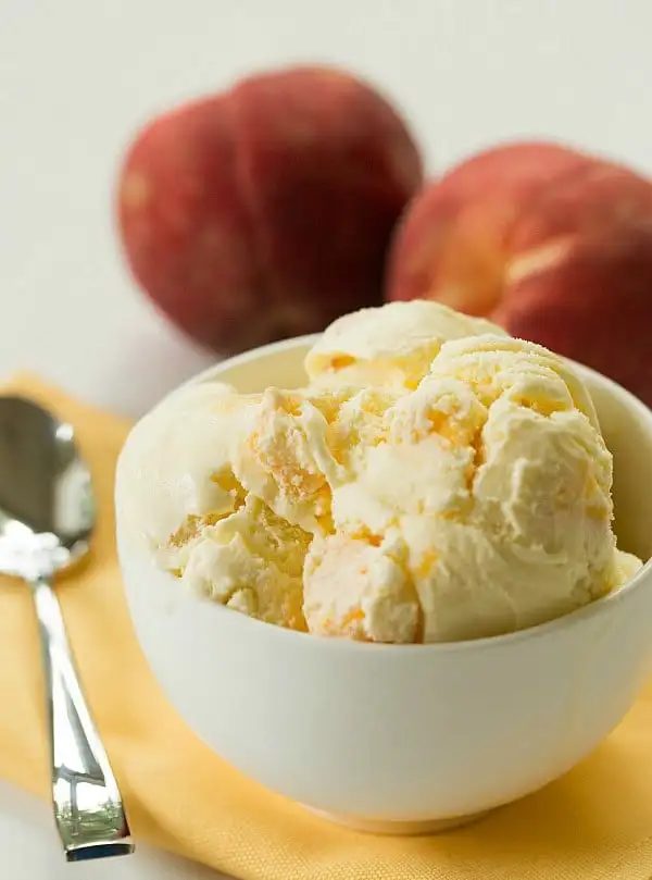 Fresh Peach Ice Cream