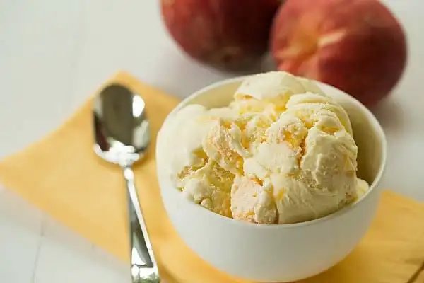 Fresh Peach Ice Cream