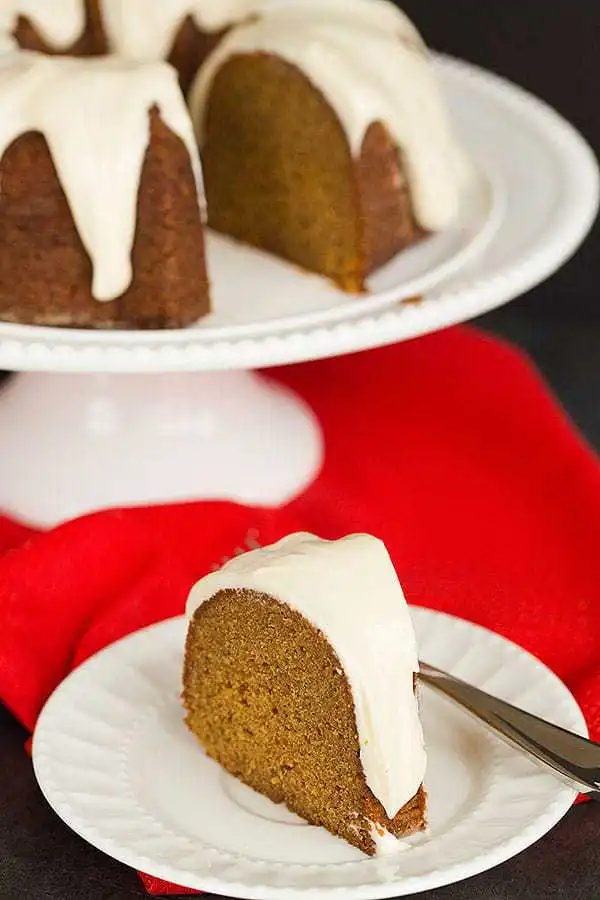 Gingerbread Bundt Cake plus Cream Cheese Icing