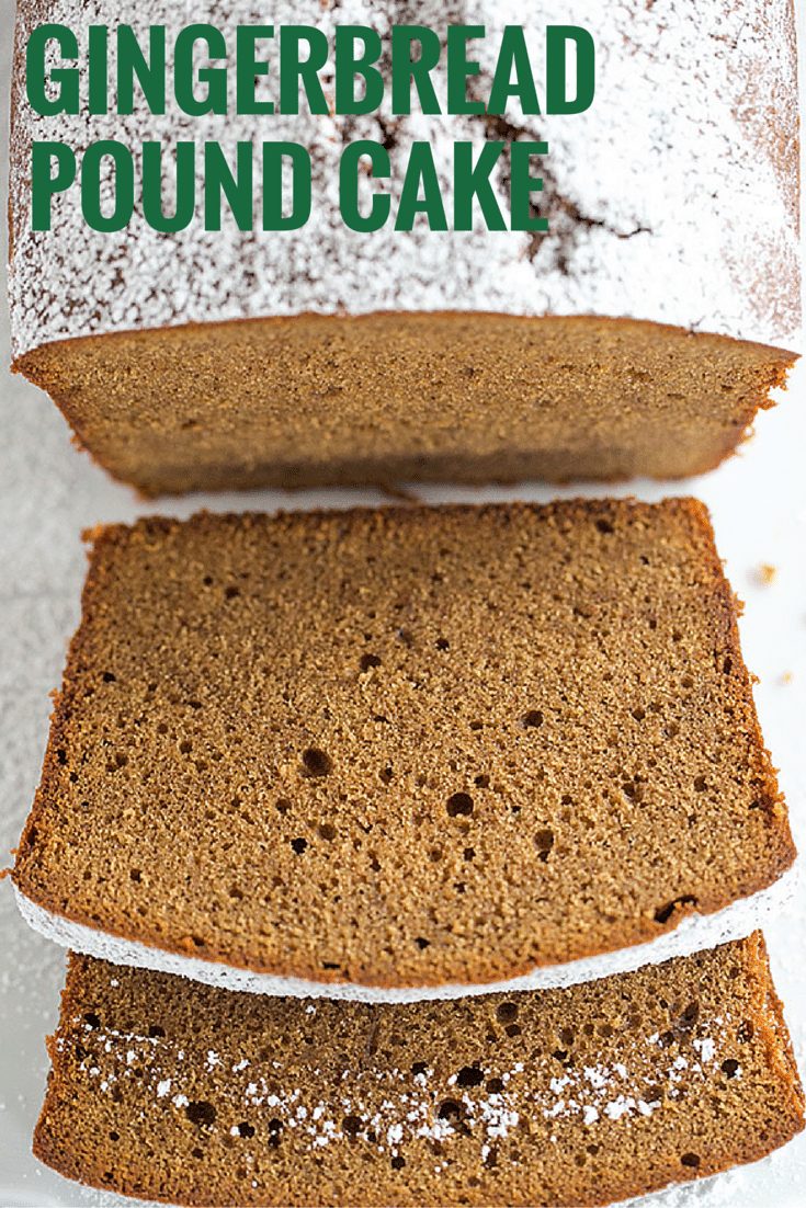 This gingerbread pound cake has the texture of a classic pound cake with all of the molasses and spice flavors of a traditional gingerbread. #kingarthurflour |