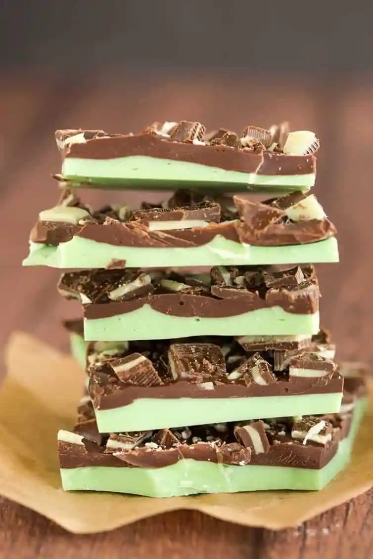 Grasshopper Chocolate Bark