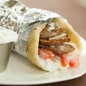 Greek Lamb Gyros plus Tzatziki Sauce