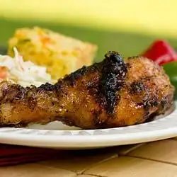 Grilled Chicken Drumsticks, served with Spicy Apple Glaze