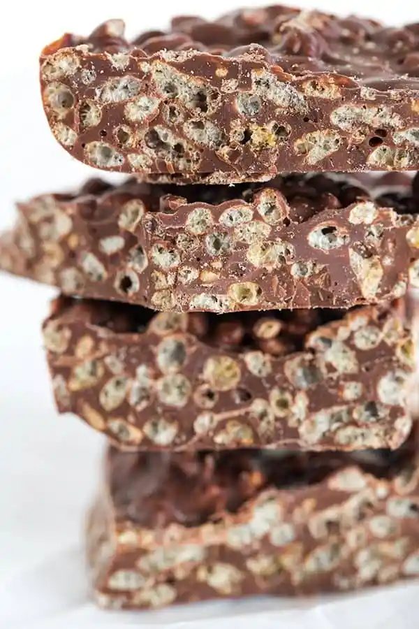 These from-scratch Crunch bars are SO straightforward and only require TWO ingredients!
