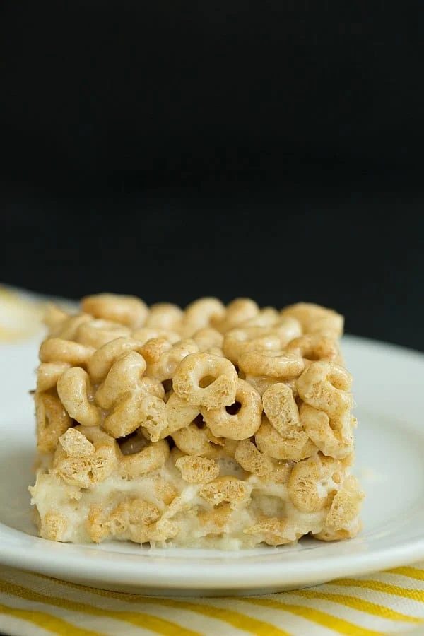 Honey Nut Cheerios & Banana Marshmallow Cereal Treats
