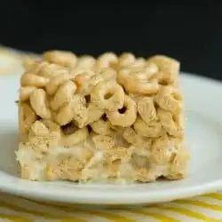 Honey Nut Cheerios & Banana Marshmallow Cereal Treats